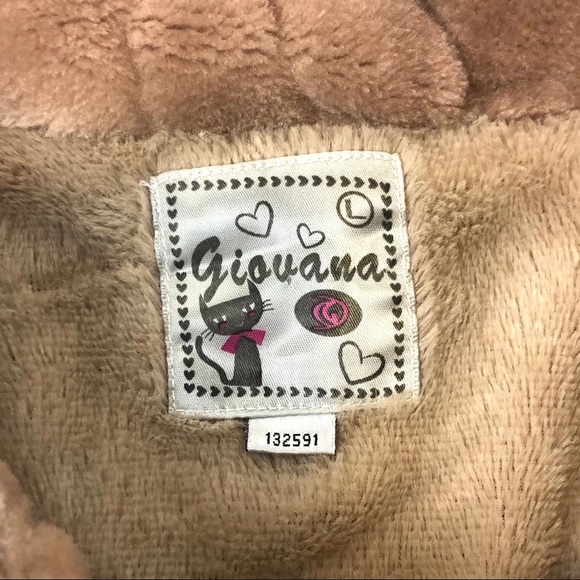 Beautiful Giovana Faux Fur Swing Coat L Taupe - Picture 4 of 7